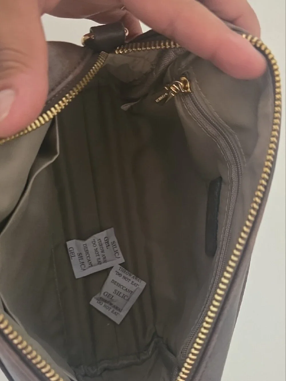 Brown Leather Crossbody Bag with Detachable Strap